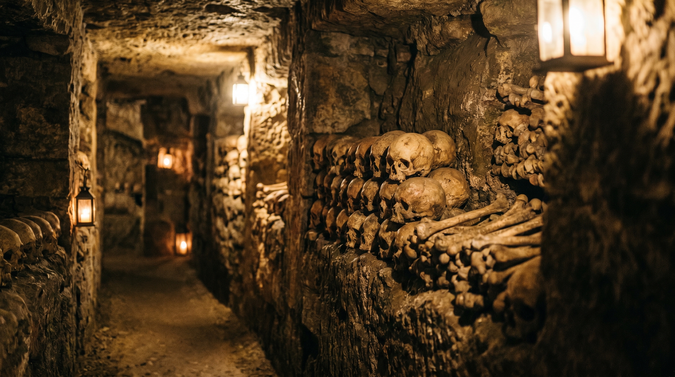 Paris Catacombs Scheduled Access with Seine River Cruise