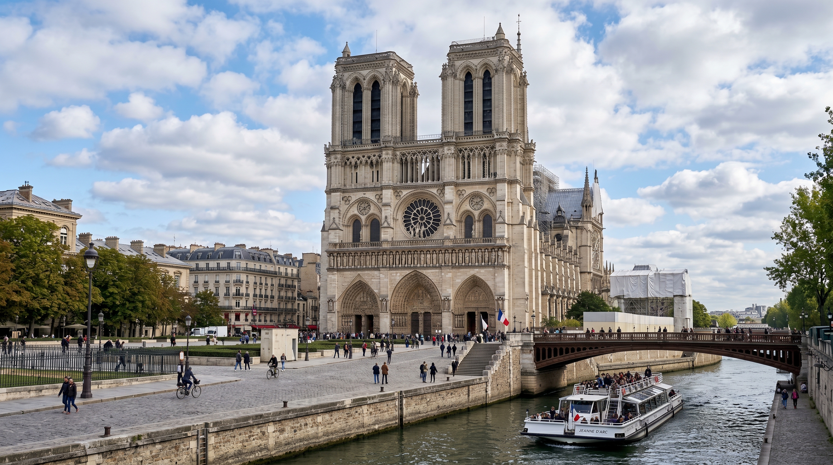 Notre-Dame Interior or Exterior Tour with Scheduled Group Access